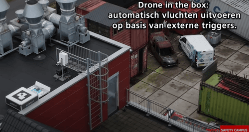 Dak met drone erop